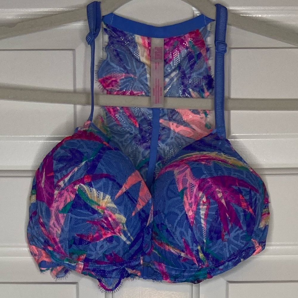 32DD PINK Date Racerback Push-Up Bra